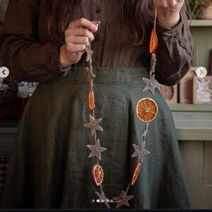 Son De Flor, Classic Skirt, Twill Linen, Pine Green, XS